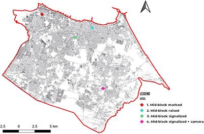 Evaluation of Pedestrian Behavior on Mid-block Crosswalks: A Case Study in Fortaleza—Brazil